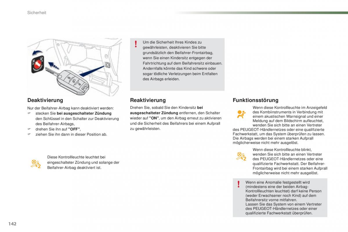 Peugeot 2008 Handbuch / page 144