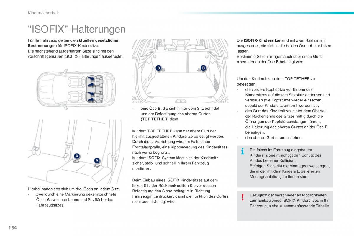 Peugeot 2008 Handbuch / page 156