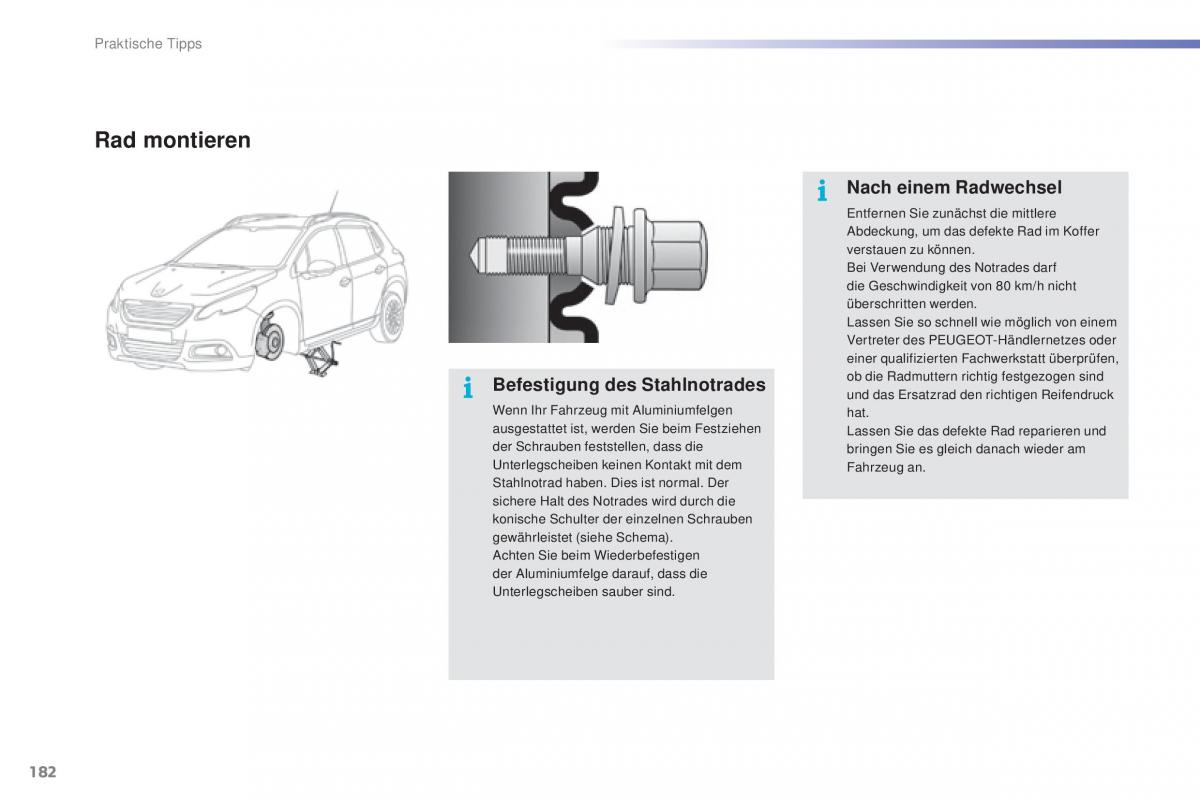 Peugeot 2008 Handbuch / page 184