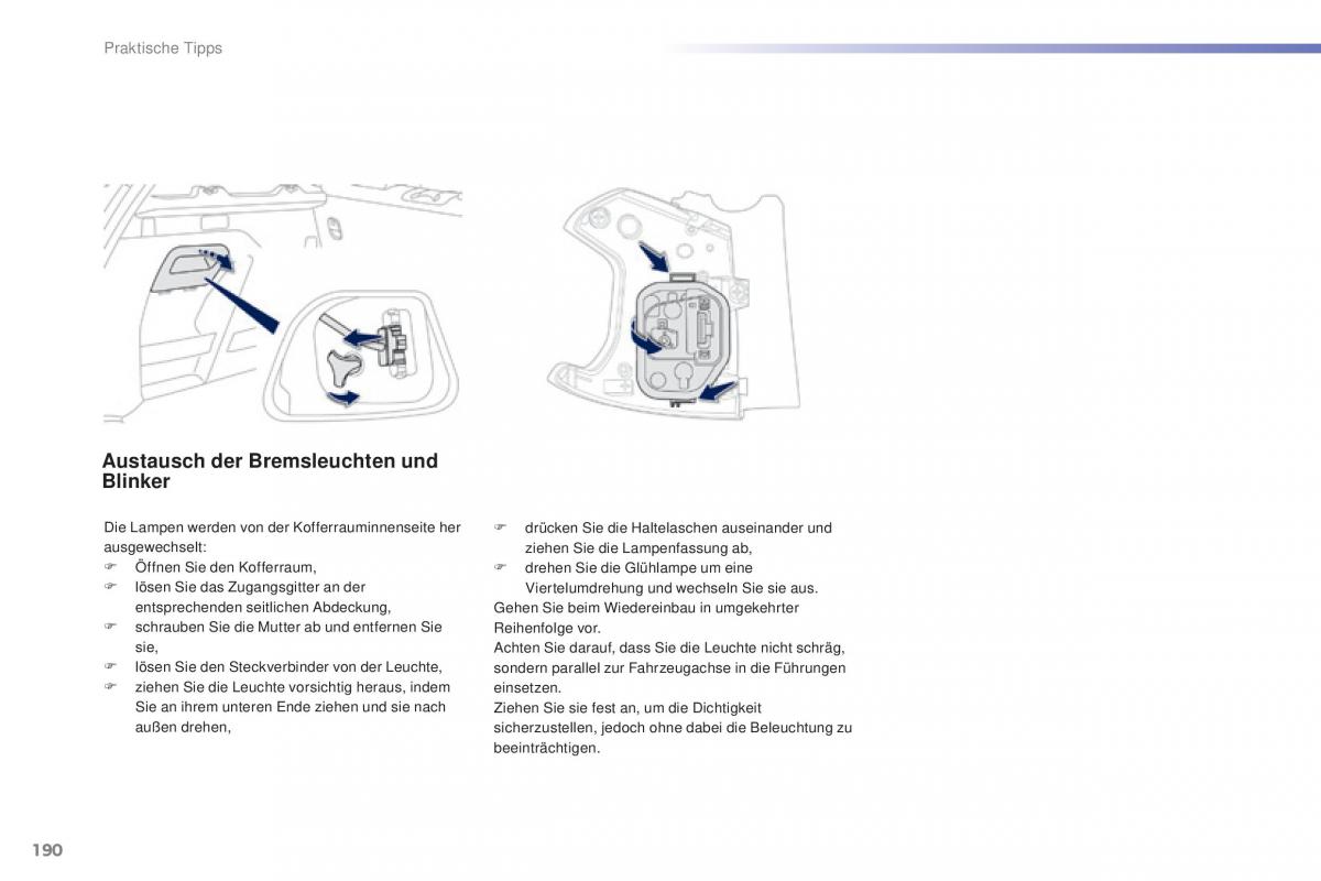 Peugeot 2008 Handbuch / page 192