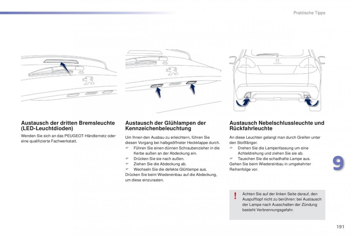 Peugeot 2008 Handbuch / page 193