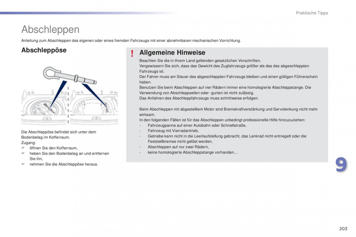 Peugeot 2008 Handbuch / page 205