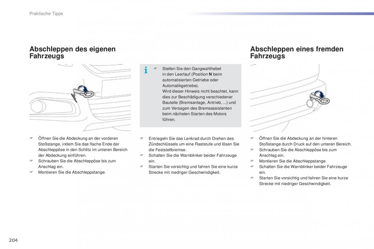 Peugeot 2008 Handbuch / page 206