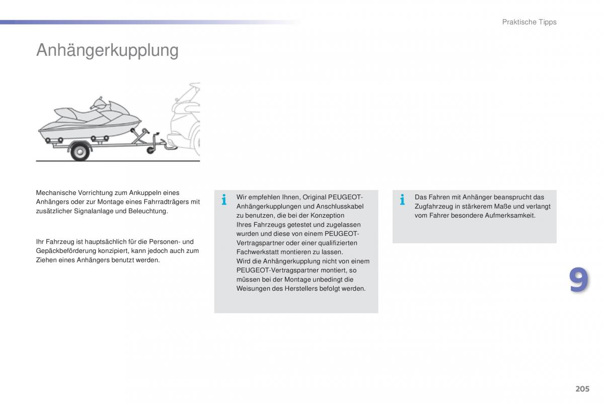 Peugeot 2008 Handbuch / page 207