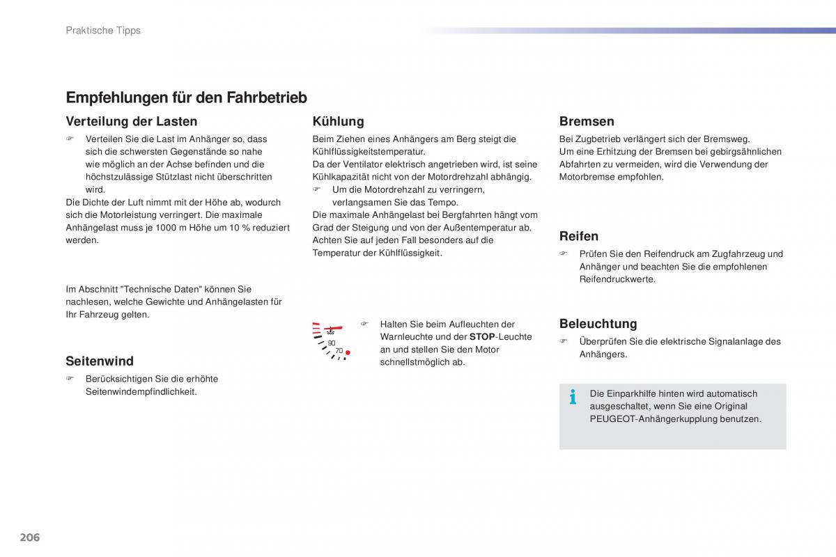 Peugeot 2008 Handbuch / page 208