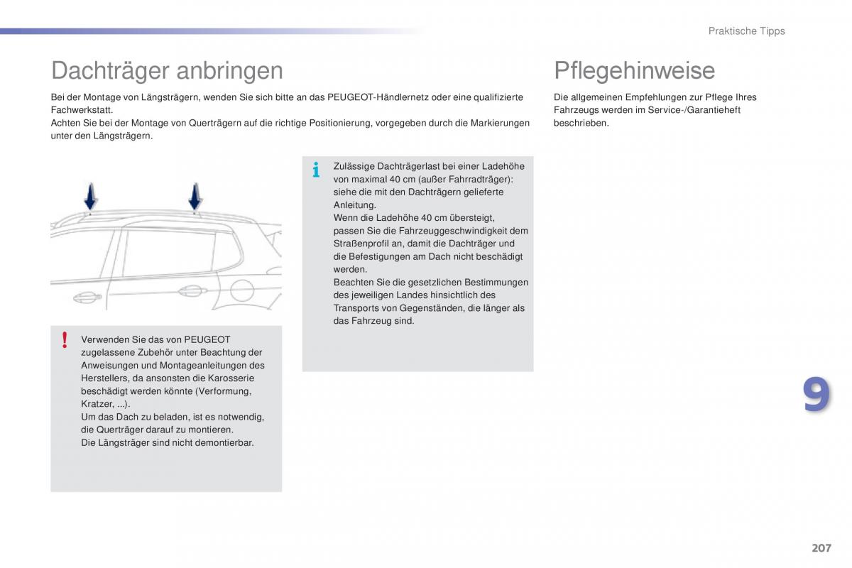 Peugeot 2008 Handbuch / page 209