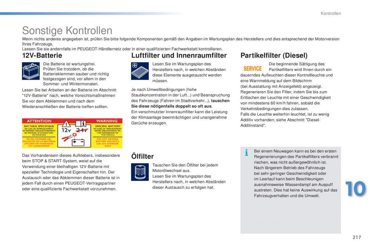 Peugeot 2008 Handbuch / page 219