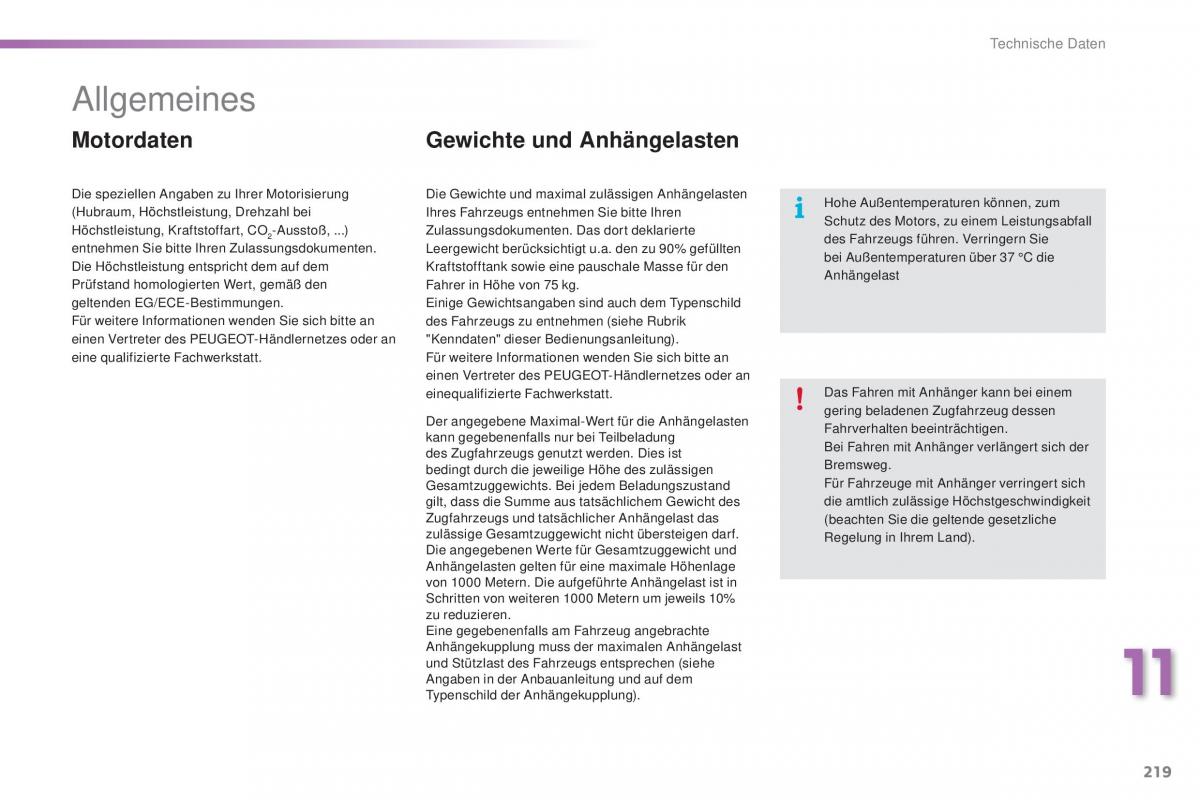 Peugeot 2008 Handbuch / page 221