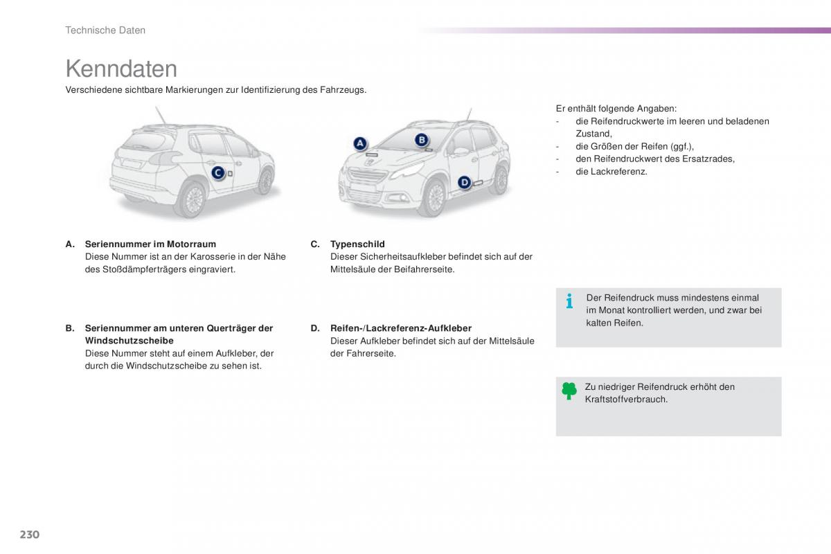 Peugeot 2008 Handbuch / page 232