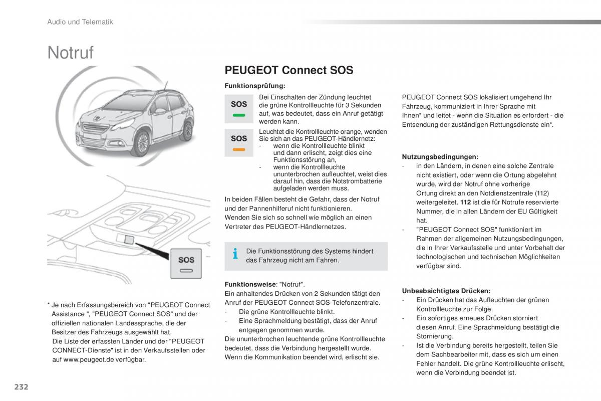 Peugeot 2008 Handbuch / page 234