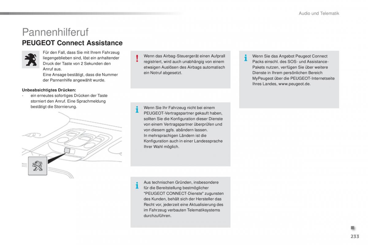 Peugeot 2008 Handbuch / page 235