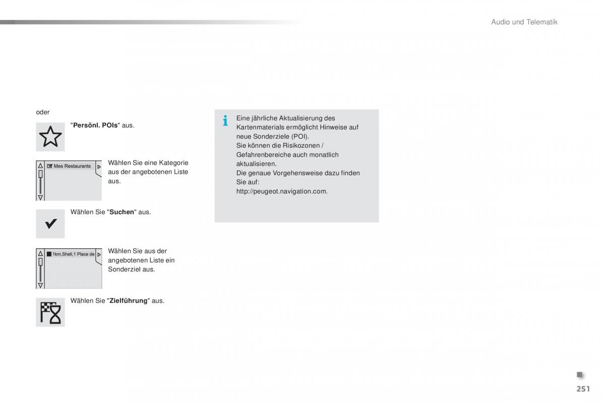 Peugeot 2008 Handbuch / page 253