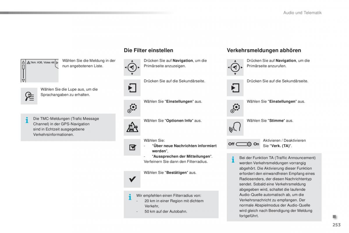 Peugeot 2008 Handbuch / page 255