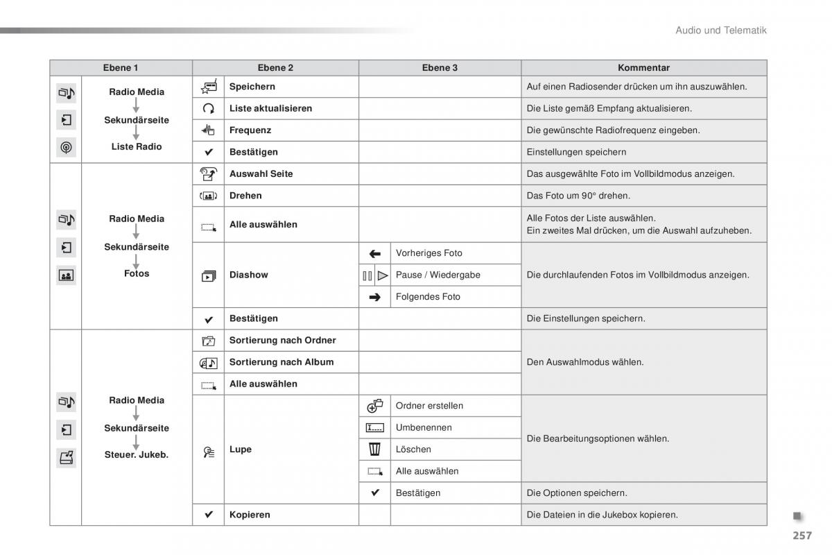 Peugeot 2008 Handbuch / page 259