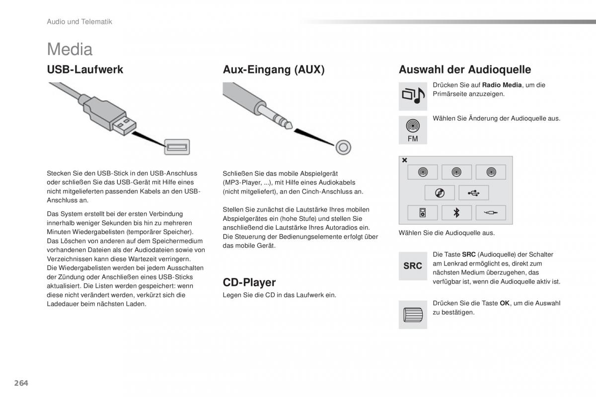 Peugeot 2008 Handbuch / page 266