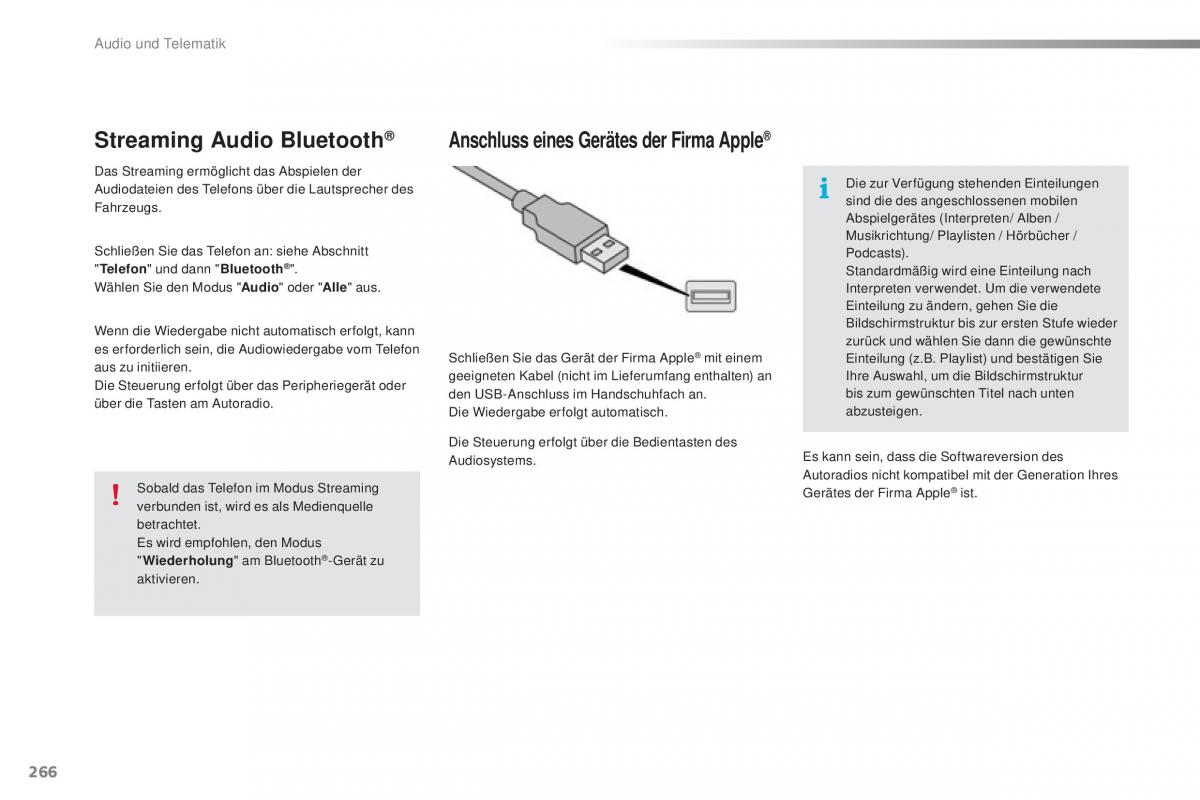 Peugeot 2008 Handbuch / page 268