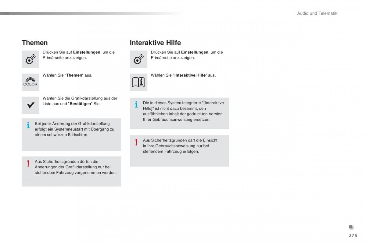 Peugeot 2008 Handbuch / page 277