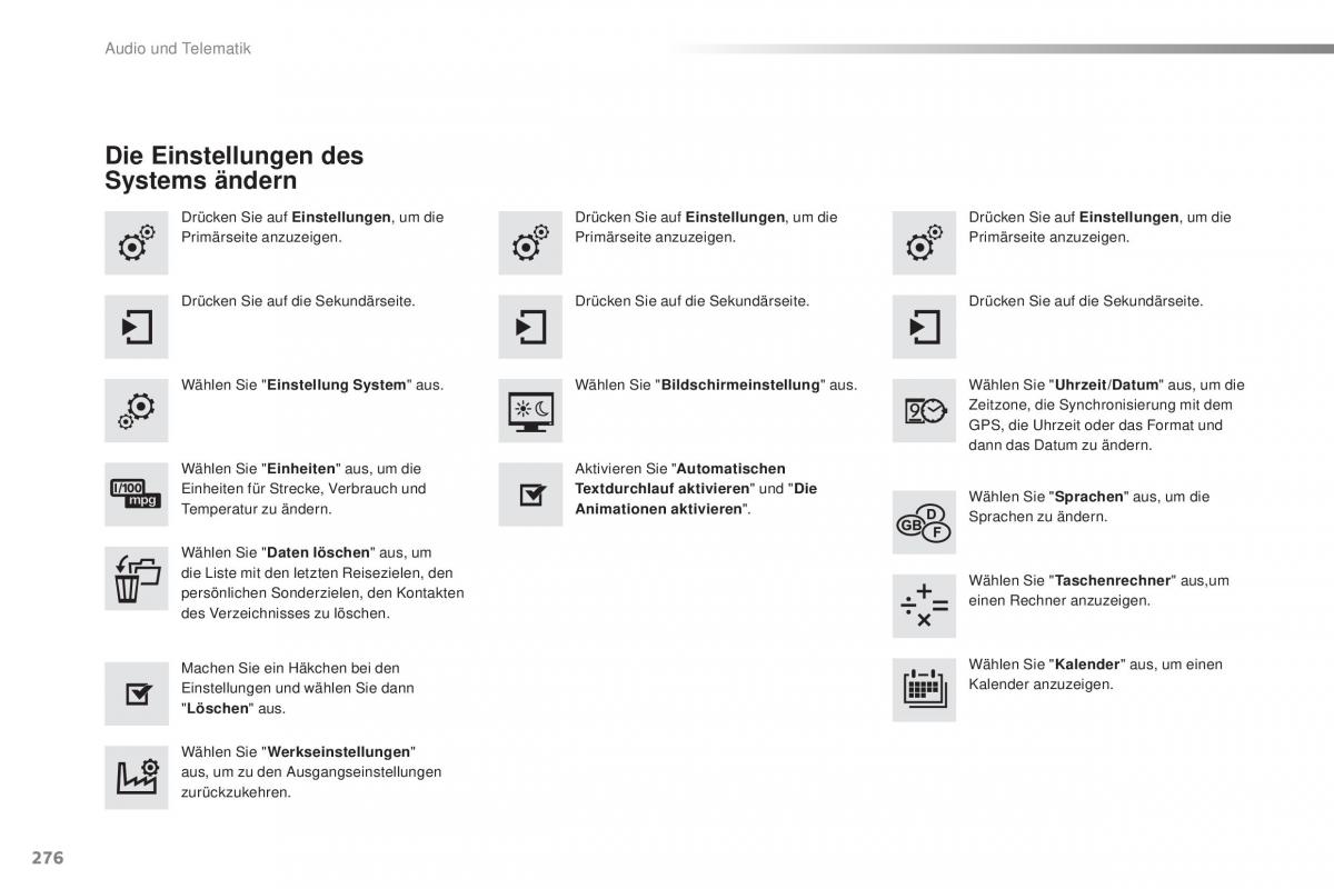 Peugeot 2008 Handbuch / page 278