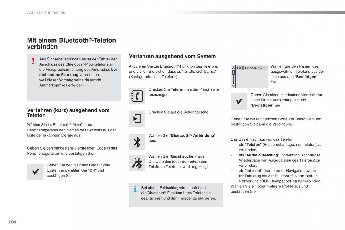 Peugeot 2008 Handbuch / page 286