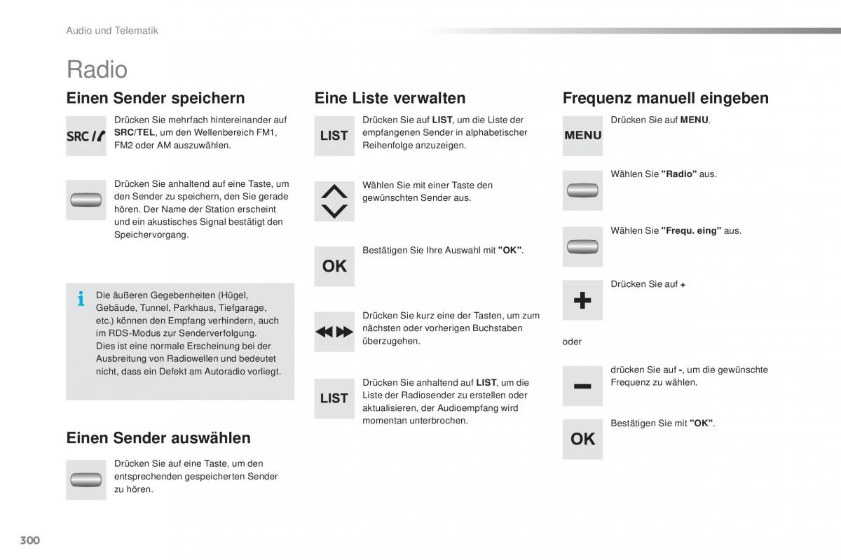 Peugeot 2008 Handbuch / page 302