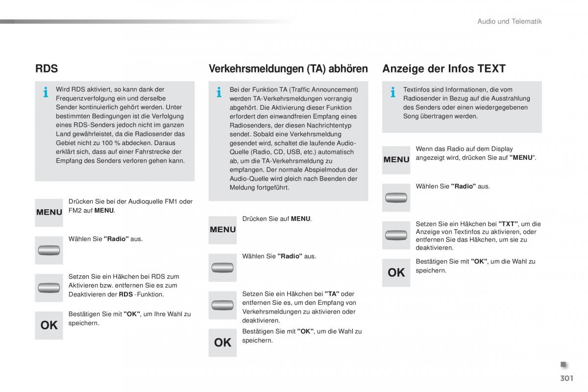 Peugeot 2008 Handbuch / page 303