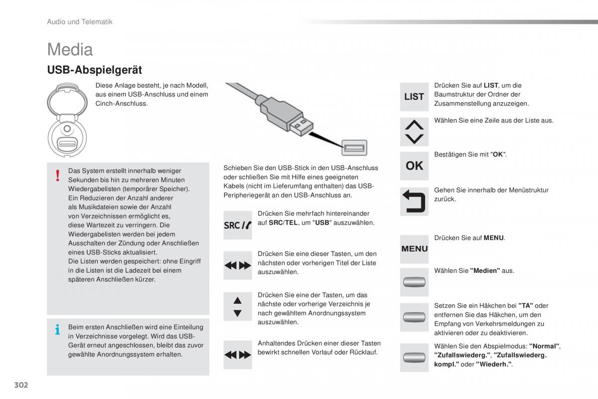 Peugeot 2008 Handbuch / page 304