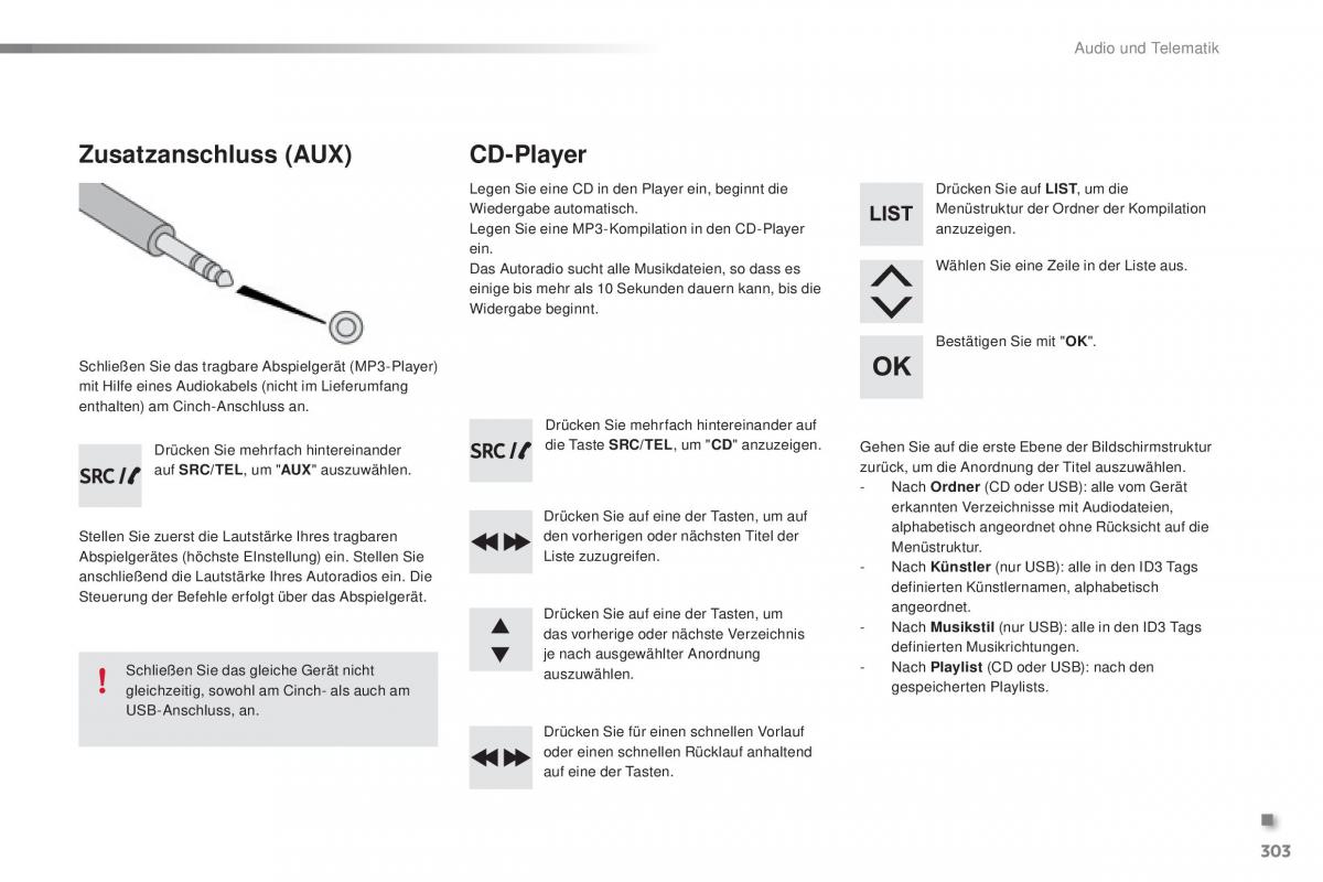 Peugeot 2008 Handbuch / page 305