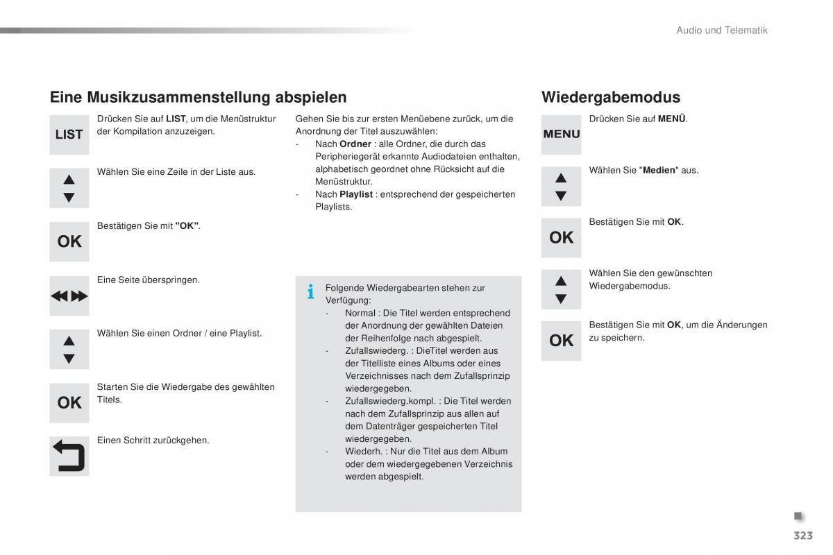 Peugeot 2008 Handbuch / page 325