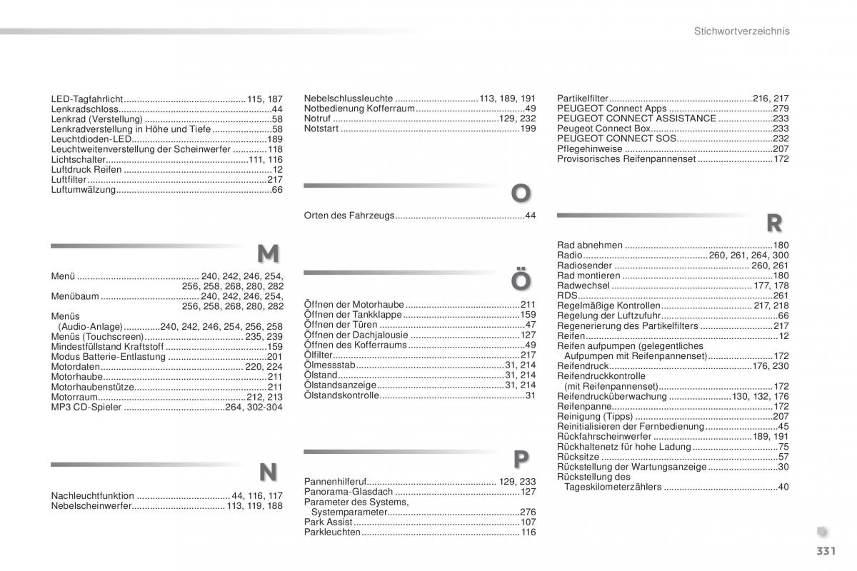 Peugeot 2008 Handbuch / page 333