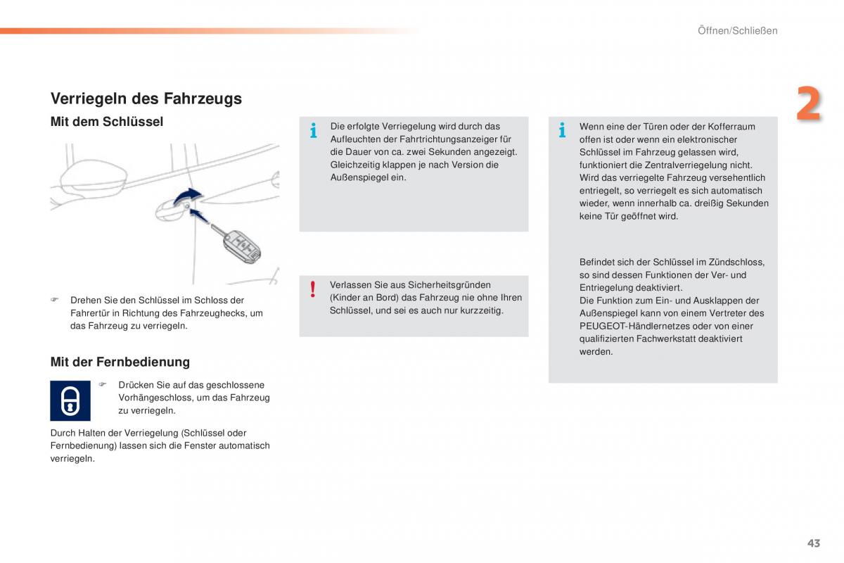 Peugeot 2008 Handbuch / page 45