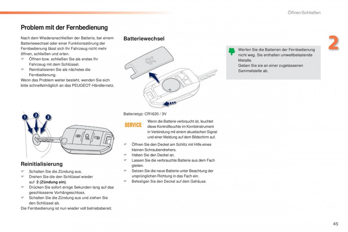 Peugeot 2008 Handbuch / page 47