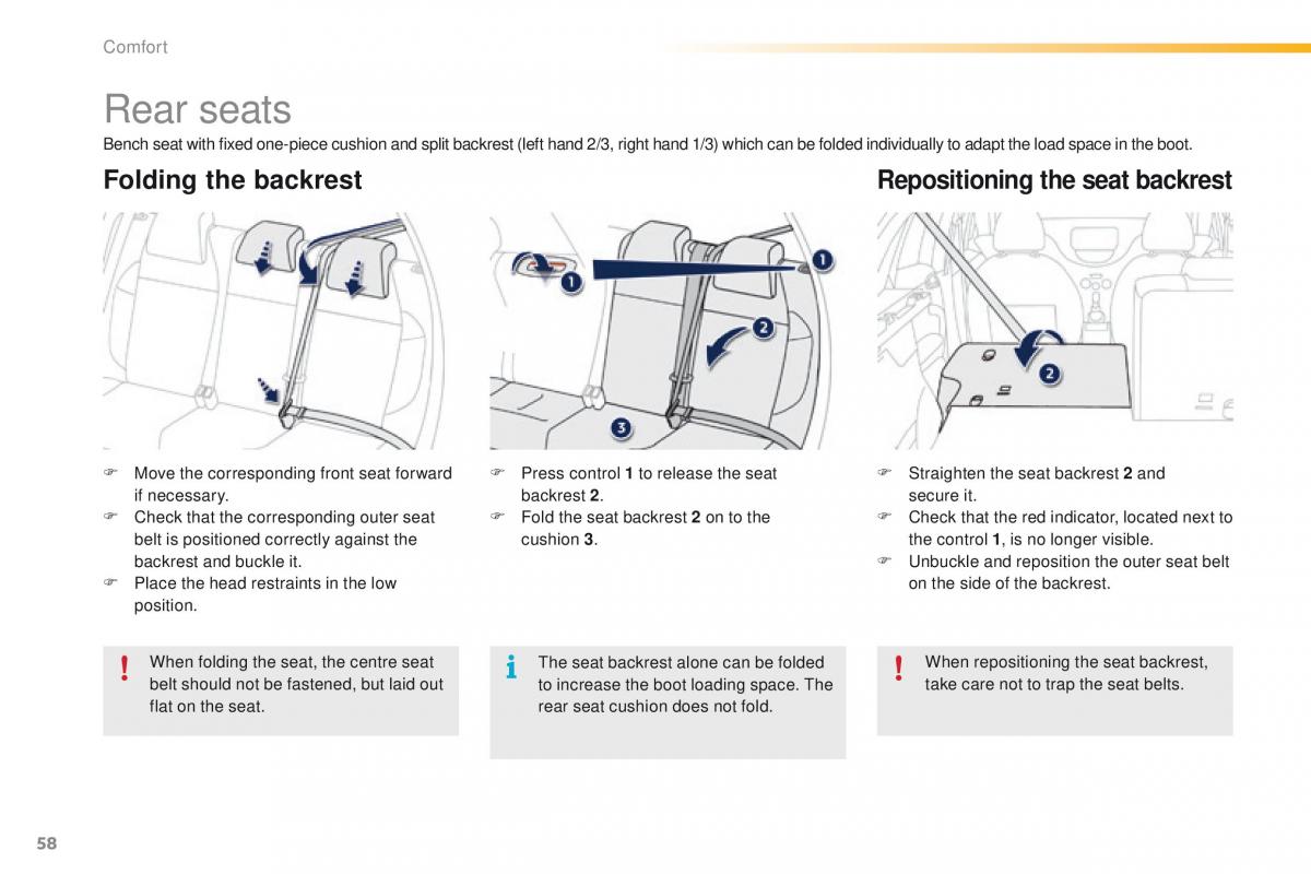 Peugeot 2008 owners manual / page 60