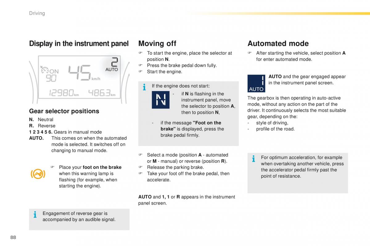 Peugeot 2008 owners manual / page 90