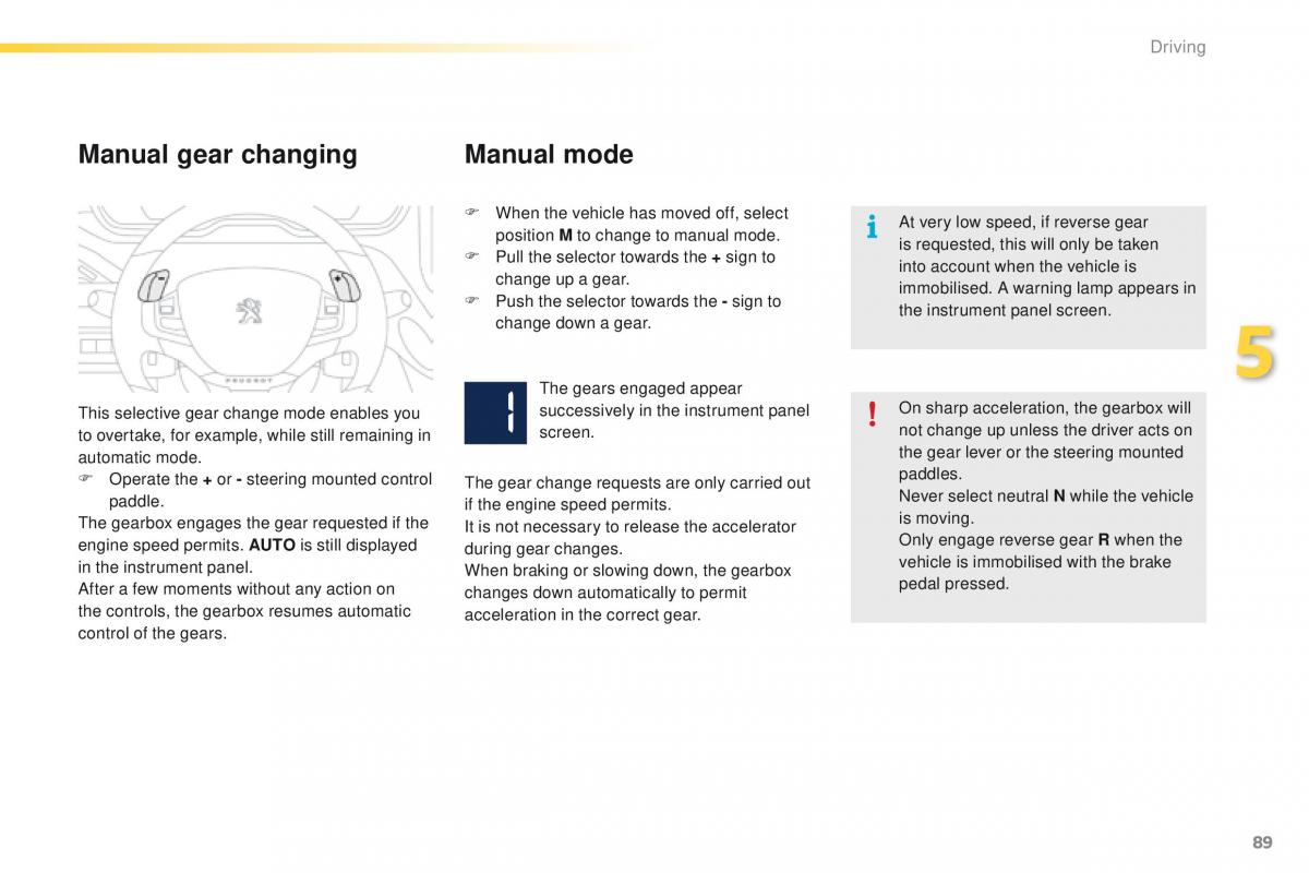 Peugeot 2008 owners manual / page 91