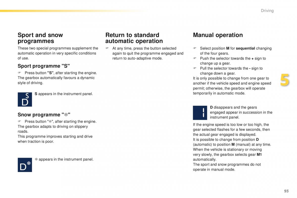 Peugeot 2008 owners manual / page 95