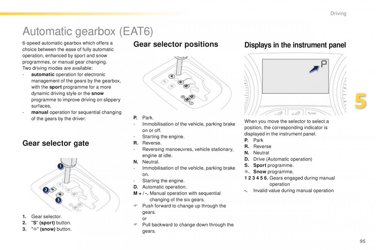 Peugeot 2008 owners manual / page 97