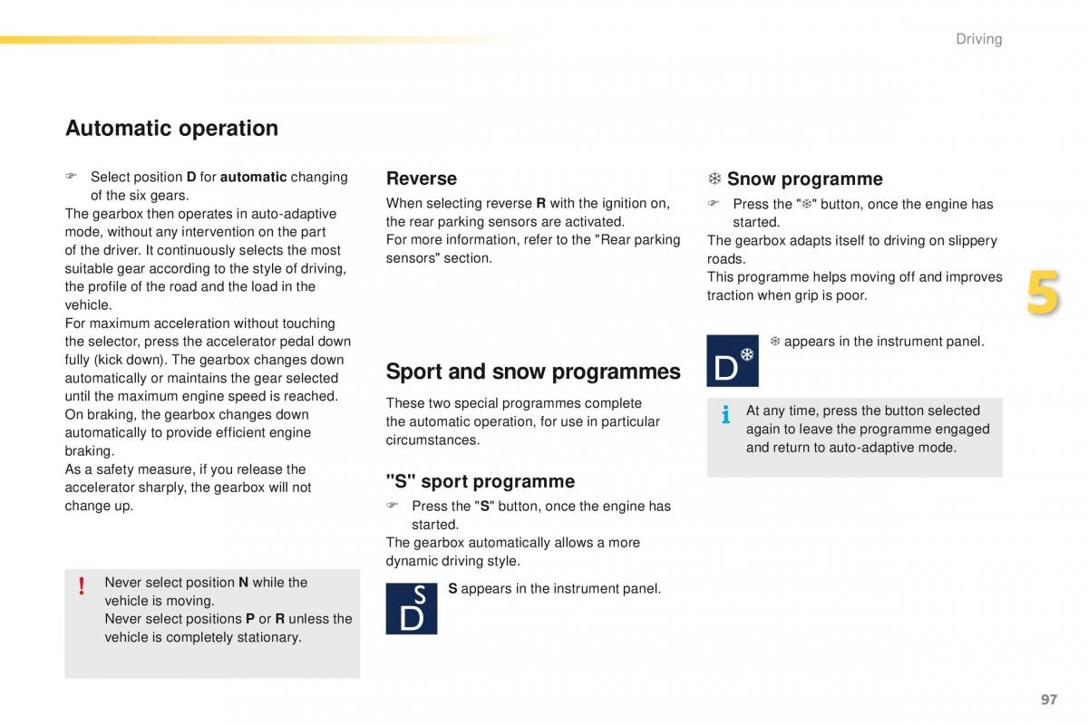 Peugeot 2008 owners manual / page 99