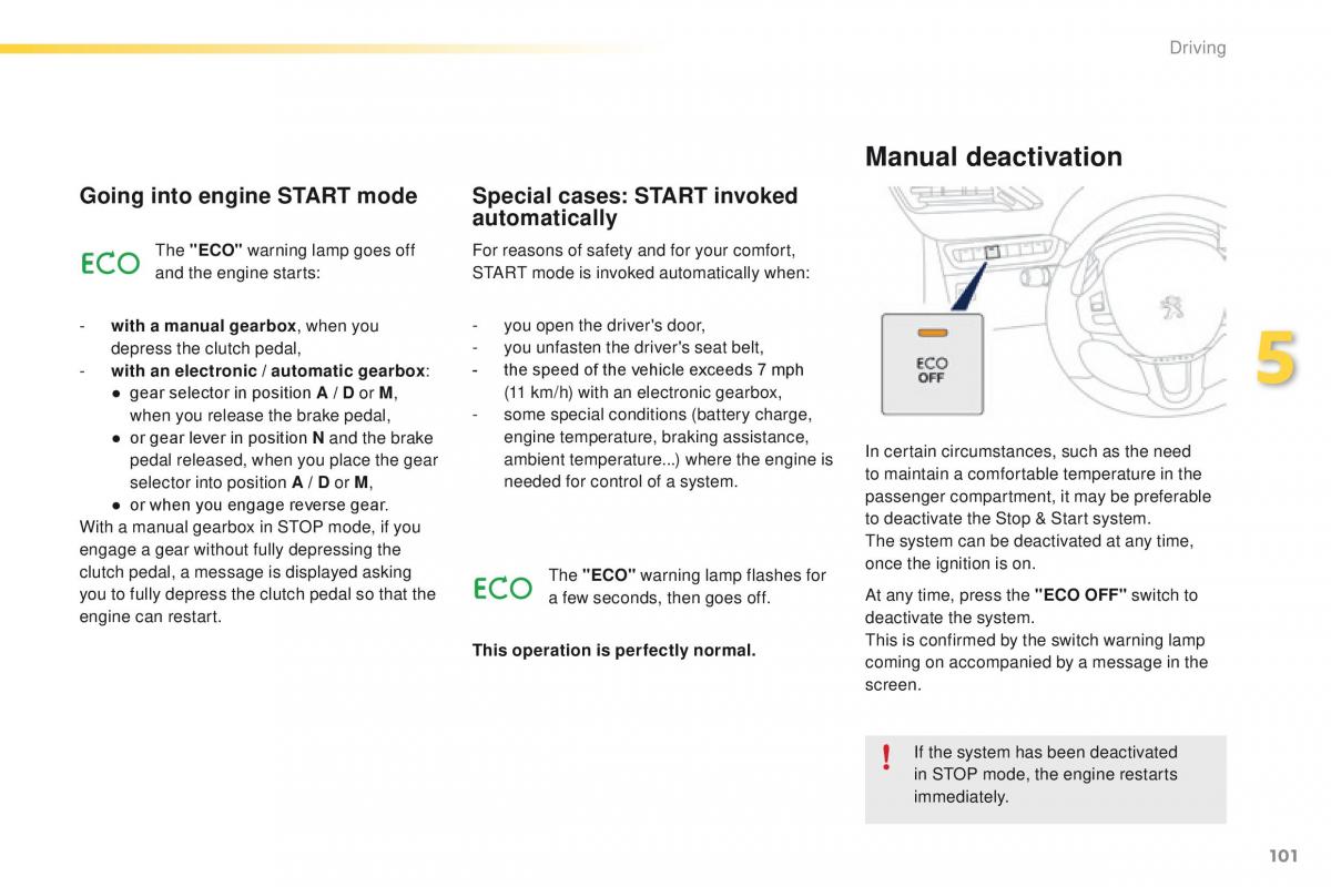 Peugeot 2008 owners manual / page 103