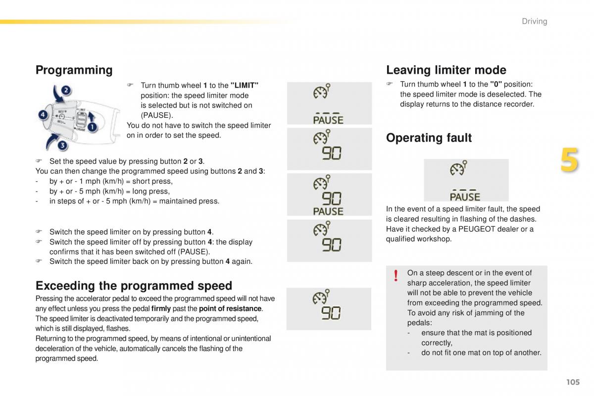 Peugeot 2008 owners manual / page 107