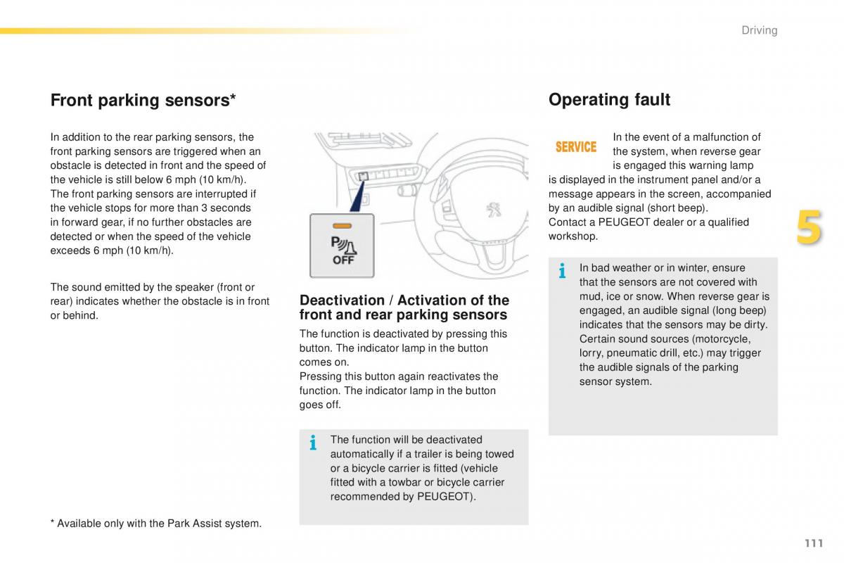 Peugeot 2008 owners manual / page 113