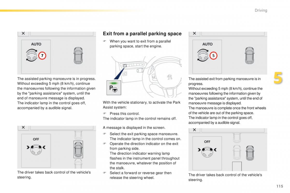 Peugeot 2008 owners manual / page 117