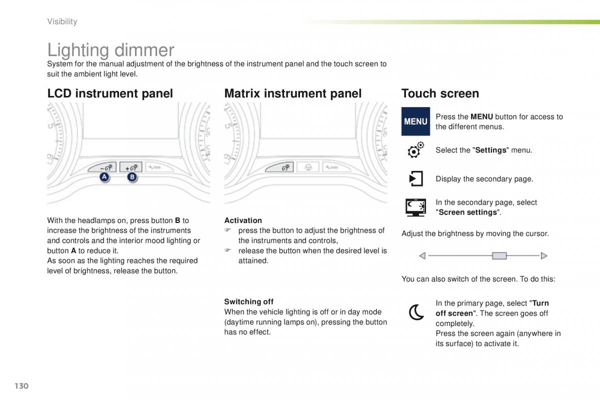 Peugeot 2008 owners manual / page 132