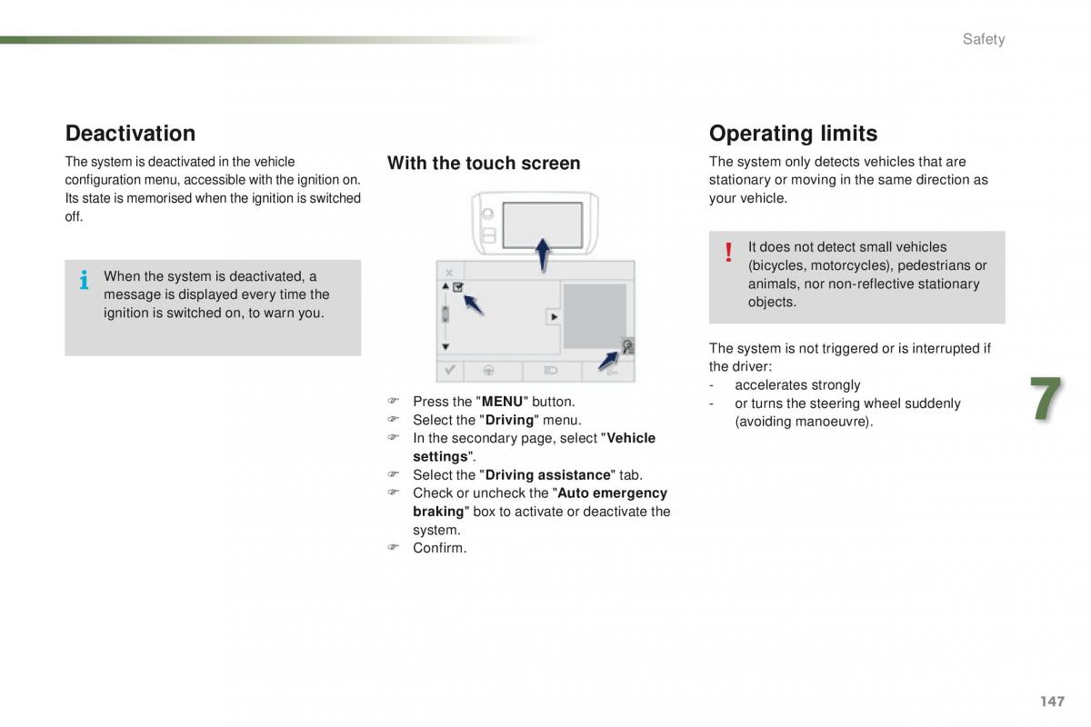 Peugeot 2008 owners manual / page 149