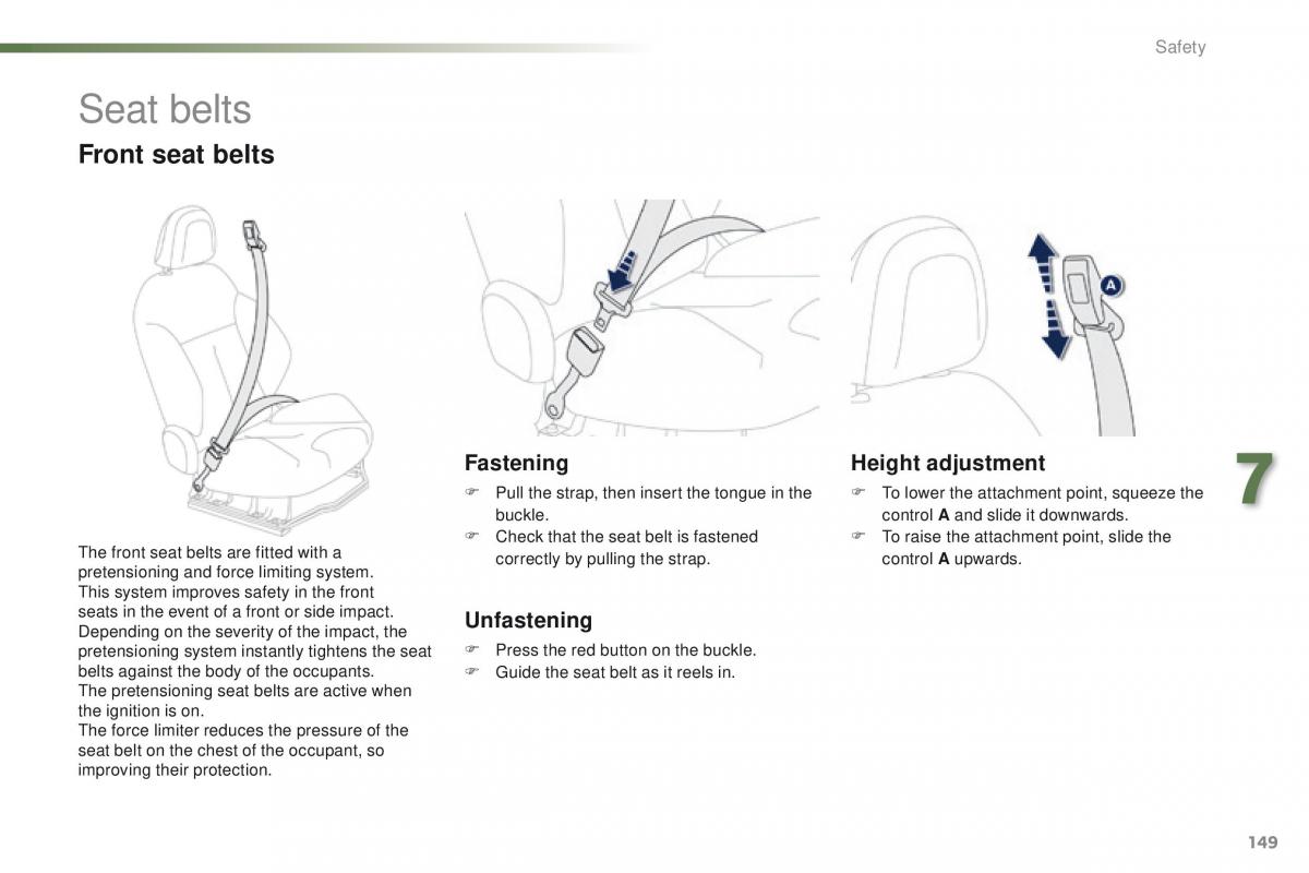 Peugeot 2008 owners manual / page 151