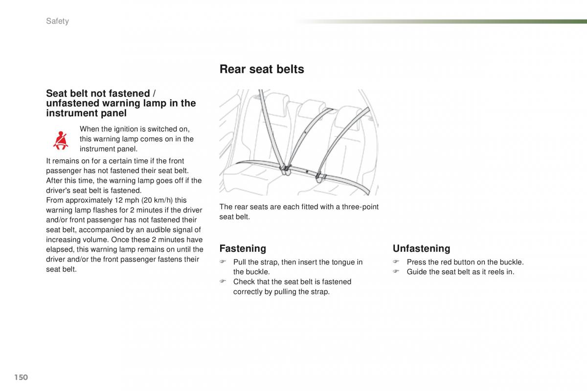 Peugeot 2008 owners manual / page 152