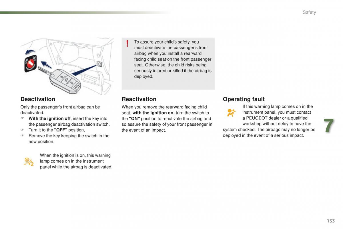 Peugeot 2008 owners manual / page 155