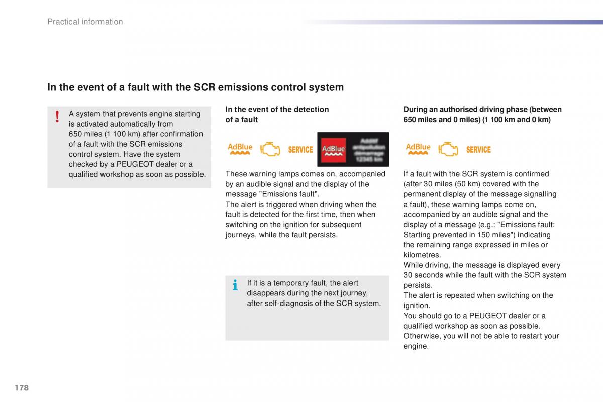 Peugeot 2008 owners manual / page 180