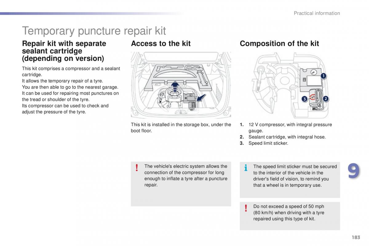 Peugeot 2008 owners manual / page 185