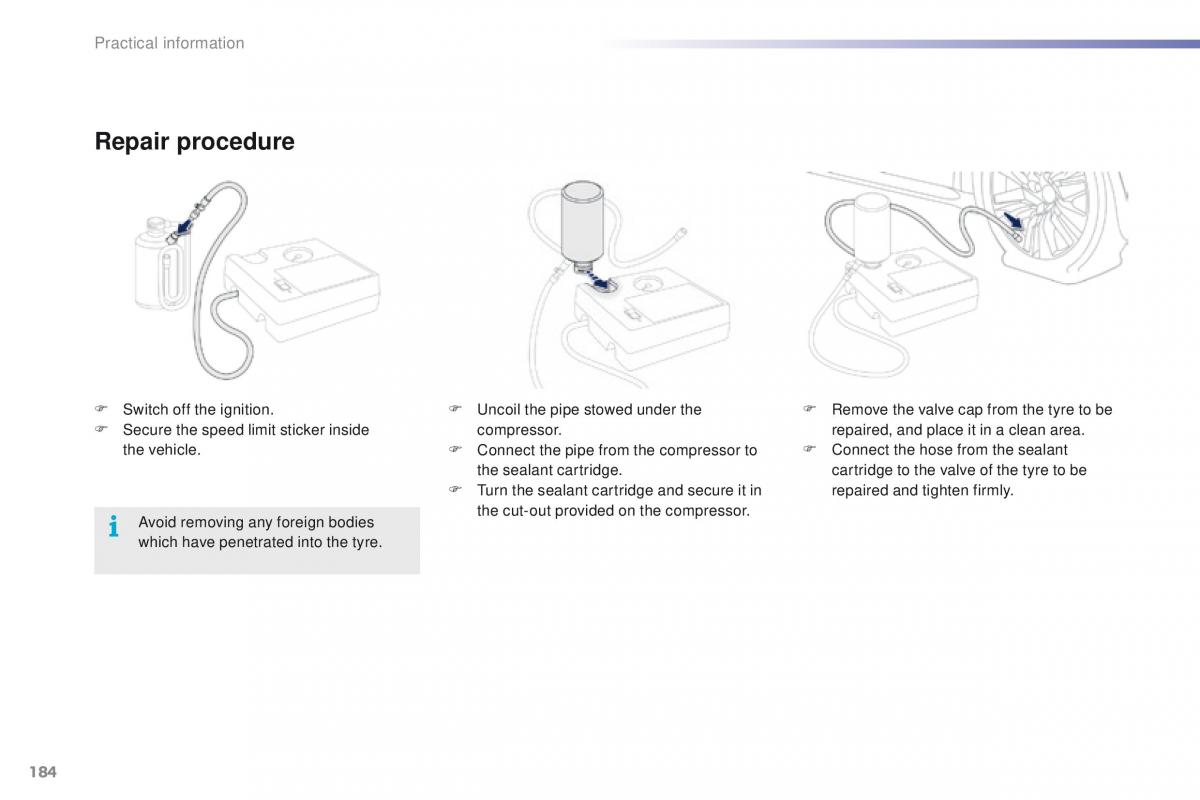 Peugeot 2008 owners manual / page 186