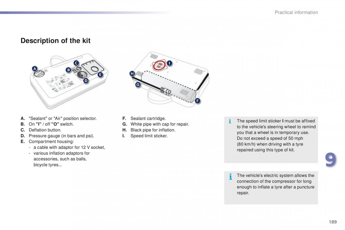 Peugeot 2008 owners manual / page 191